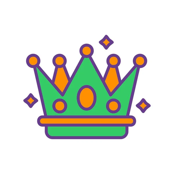 Crown Creative Icons Desig — Vetor de Stock
