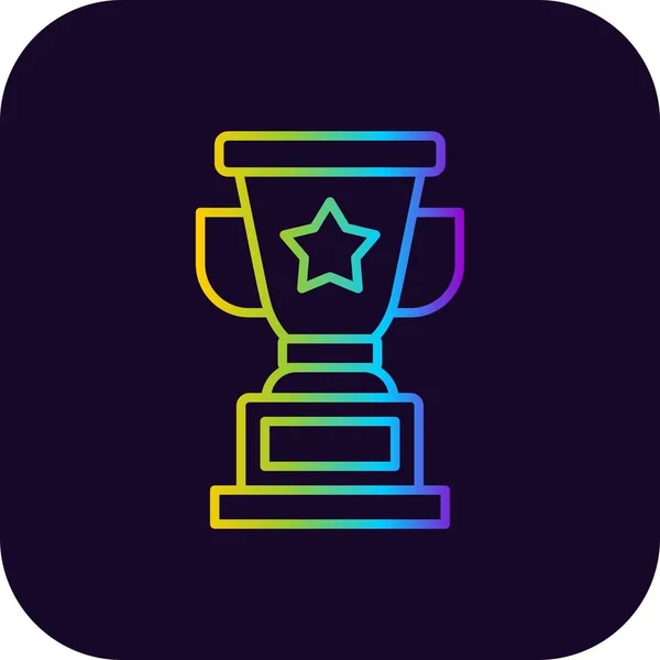 Trophy Creative Icons Desig — Vector de stock