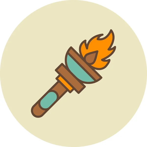 Torch Creative Icons Desig — Stockvektor