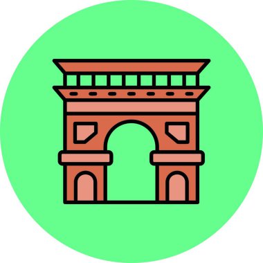 Ark De Triomphe Yaratıcı Simgeler Tasarımı