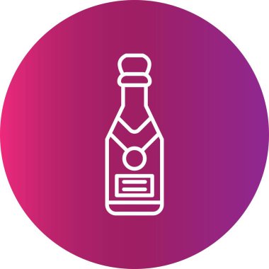 Şampanya Yaratıcı Simgeler Tasarımı