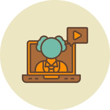 Çevrimiçi Kurs Yaratıcı Simgeleri Tasarımı