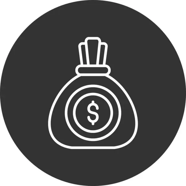 Money Bag Creative Icons Desig — Vetor de Stock