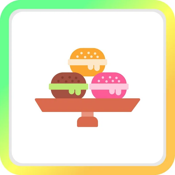 Macaron Creative Icons Desig — Vector de stock