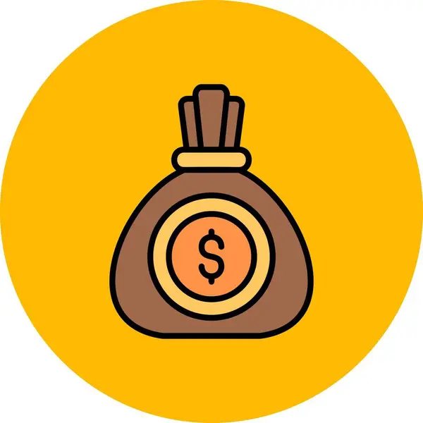 Money Bag Creative Icons Desig — Διανυσματικό Αρχείο
