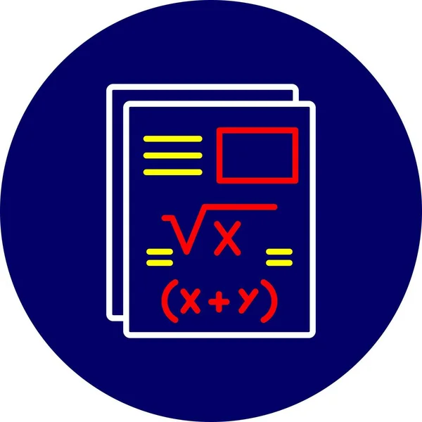 Maths Creative Icons Desig — Archivo Imágenes Vectoriales