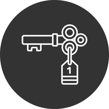 Kapı Anahtarı Yaratıcı Simgeler Tasarımı