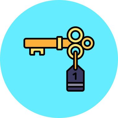 Kapı Anahtarı Yaratıcı Simgeler Tasarımı