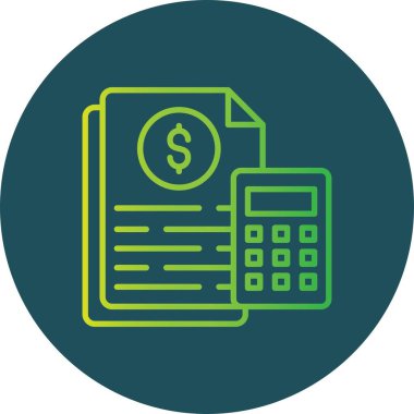 Muhasebe Yaratıcı Simgeleri Tasarımı