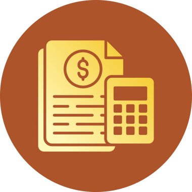 Muhasebe Yaratıcı Simgeleri Tasarımı