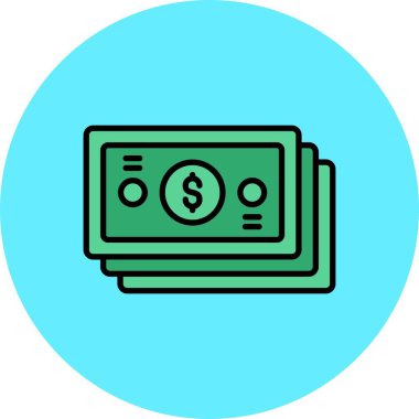 Banknotes Yaratıcı Simgeler Masası