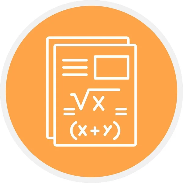 Maths Creative Icons Desig — Stock Vector