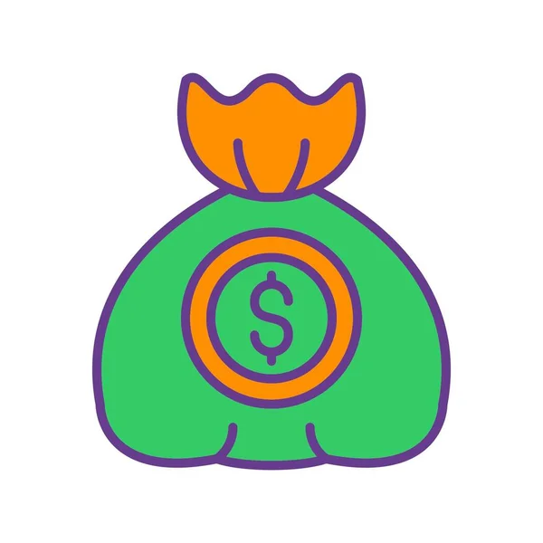 Money Bag Creative Icons Desig — Stock Vector
