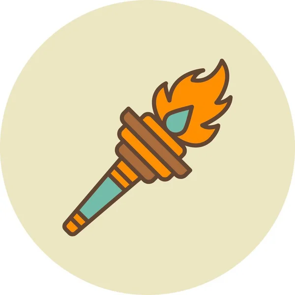 Torch Creative Icons Desig — Stockový vektor
