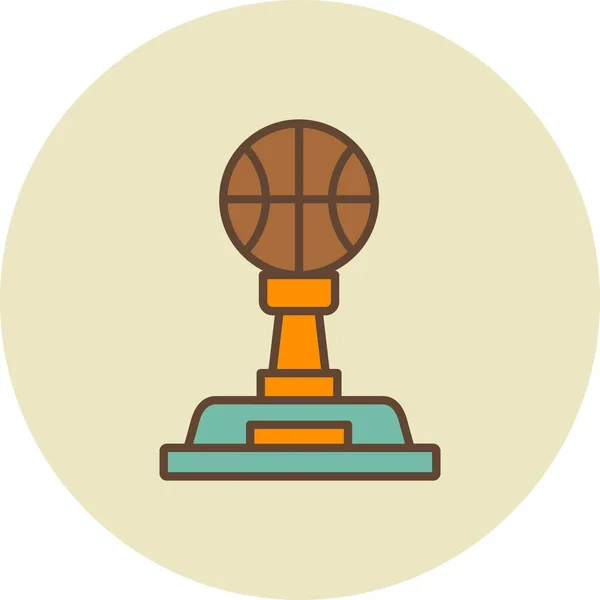 バスケットボールクリエイティブアイコンデザイン — ストックベクタ