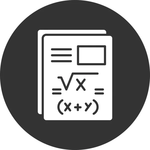 Matematika Creative Icons Desig — Stock Vector