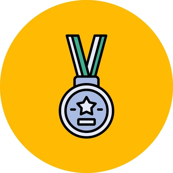 Medaille Creatieve Iconen Desig — Stockvector