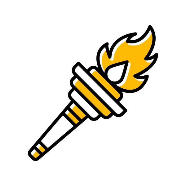 Torch Creative Icons Desig — Stock Vector