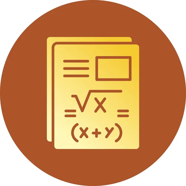 Maths Creative Icons Desig — Vector de stock