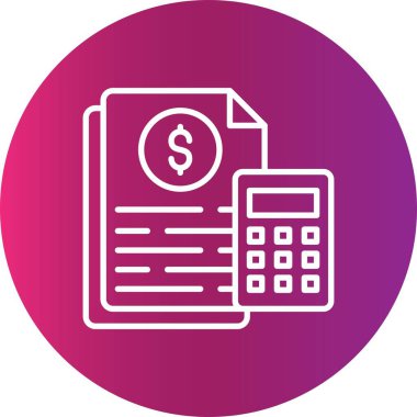 Muhasebe Yaratıcı Simgeleri Tasarımı