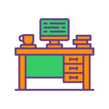 Office Desk Creative Icons Desig