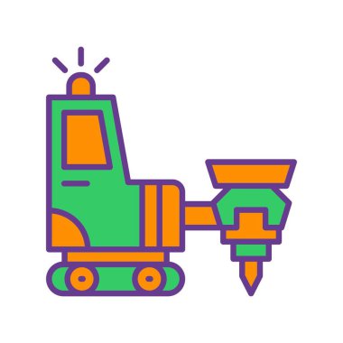 Drilling Machine Creative Icons Desig