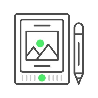 Kalem Tableti Yaratıcı Simgeler Tasarımı