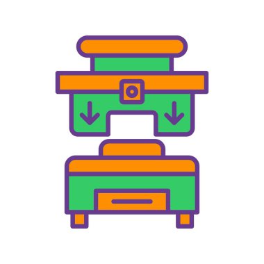 Press Machine Creative Icons Desig