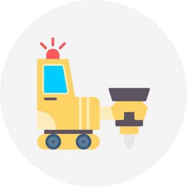 Drilling Machine Creative Icons Desig