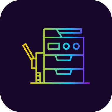 Copy Machine Creative Icons Desig