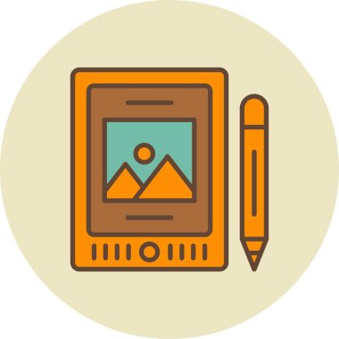 Kalem Tableti Yaratıcı Simgeler Tasarımı