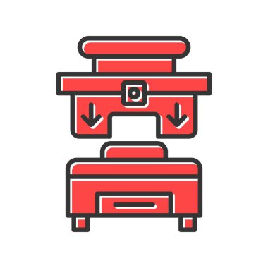 Press Machine Creative Icons Desig