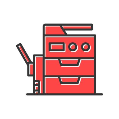 Copy Machine Creative Icons Desig