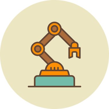  Endüstriyel Robot Yaratıcı Simgeler Tasarımı