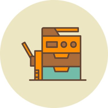 Copy Machine Creative Icons Desig