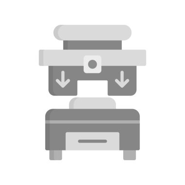 Press Machine Creative Icons Desig