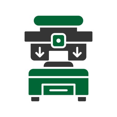 Press Machine Creative Icons Desig