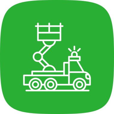  Merdiven Kamyonu Yaratıcı Simgeler Desig