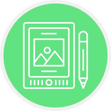 Kalem Tableti Yaratıcı Simgeler Tasarımı