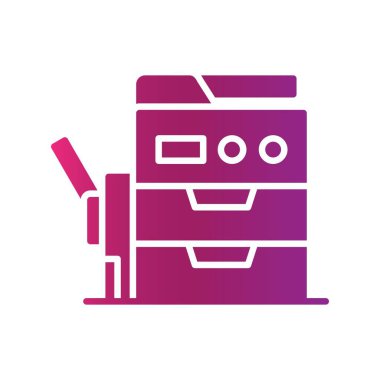 Copy Machine Creative Icons Desig