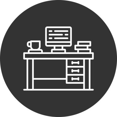 Office Desk Creative Icons Desig