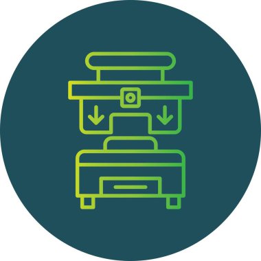 Press Machine Creative Icons Desig