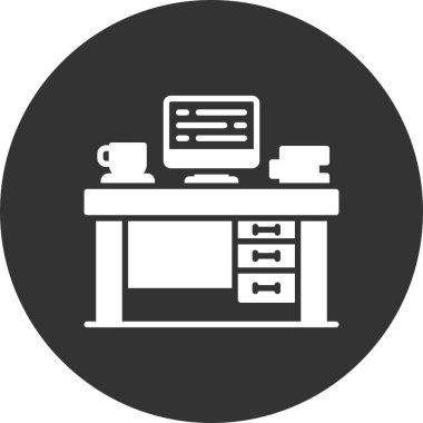 Office Desk Creative Icons Desig
