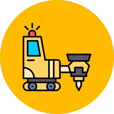 Drilling Machine Creative Icons Desig