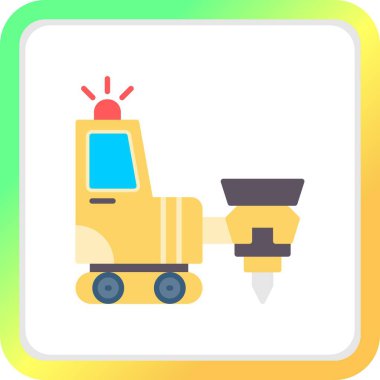 Drilling Machine Creative Icons Desig