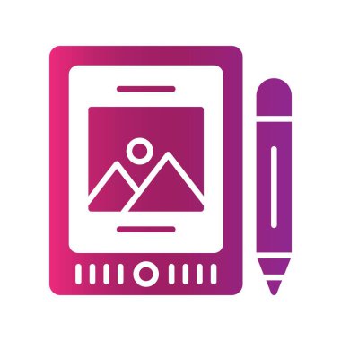 Kalem Tableti Yaratıcı Simgeler Tasarımı