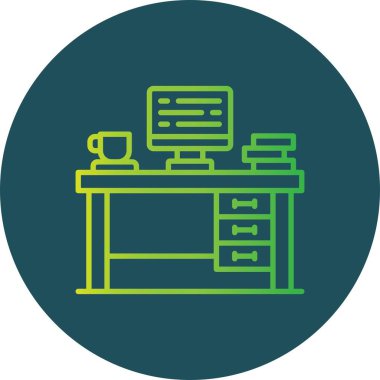Office Desk Creative Icons Desig