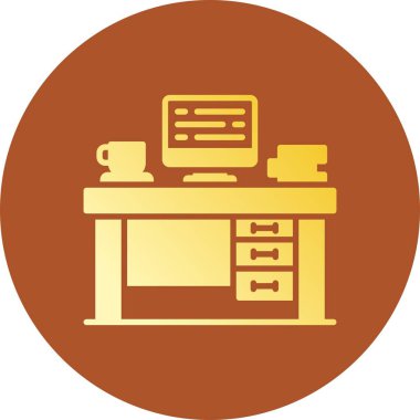 Office Desk Creative Icons Desig