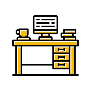 Office Desk Creative Icons Desig