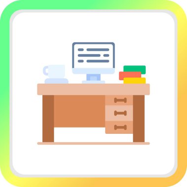 Office Desk Creative Icons Desig